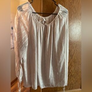 Cato Cream Textured Blouse